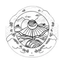 canary islands tattoo design idea