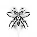 Butterfly matching scorpion tattoo design idea