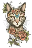 gato tattoo design idea