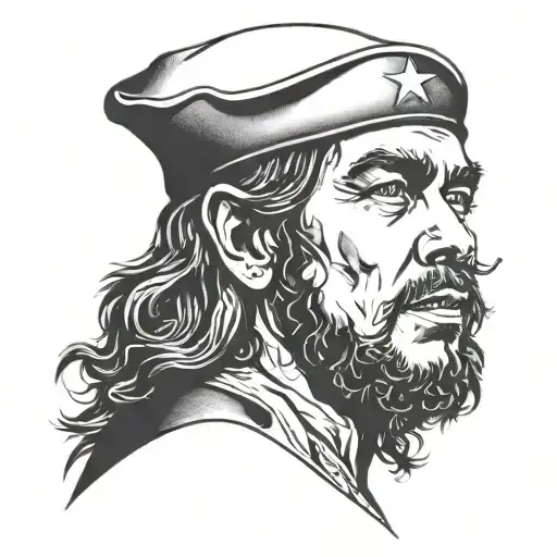 Che Guevara durag tattoo design idea