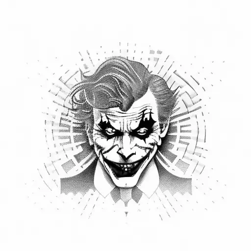the joker  tattoo design idea