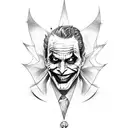 the joker  tattoo design idea