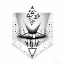 a kiss mark tattoo design idea