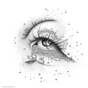 a kiss mark tattoo design idea