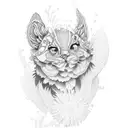 Violet and aster tattoo design idea