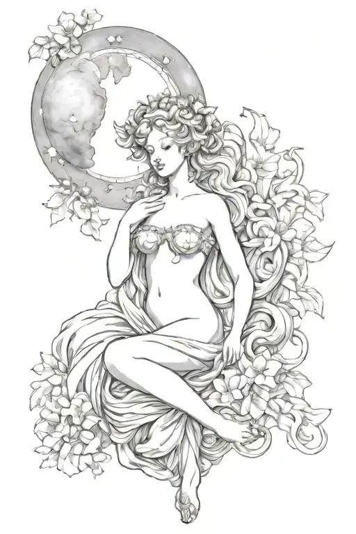 heaven on earth venus love  tattoo design idea