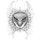 shamanic eagle woman snake kolibrie jaguar tattoo design idea