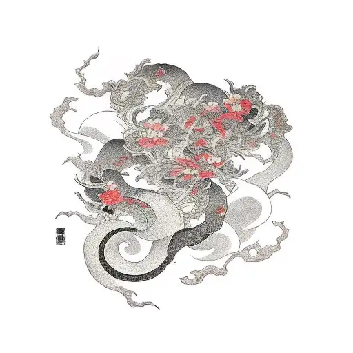 Senbonzakura Kageyoshi tattoo design idea