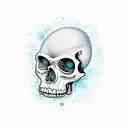 monkey sugar scull tattoo design idea