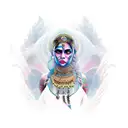 diosa Isis tattoo design idea