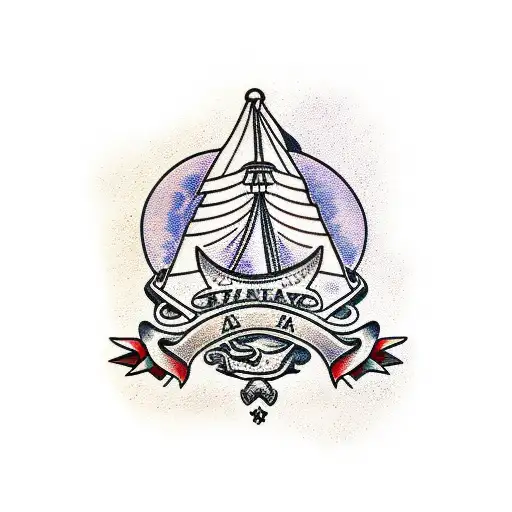 Latvian historical landmark tattoo design idea