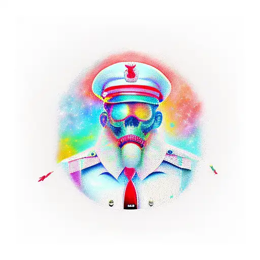 correction officer tattoo design idea