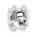 Country music sleeve, Hank Williams, Johnny Cash merle Haggard tattoo design idea
