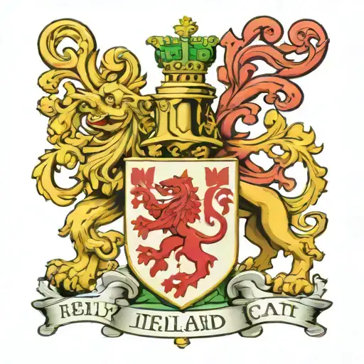Kelly coat of arms ireland tattoo design idea