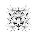 reiky symbol with scorpio constellation tattoo design idea
