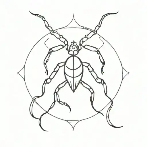 zodiac sign cancer 69 tattoo design idea