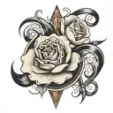 number 10 tattoo design idea