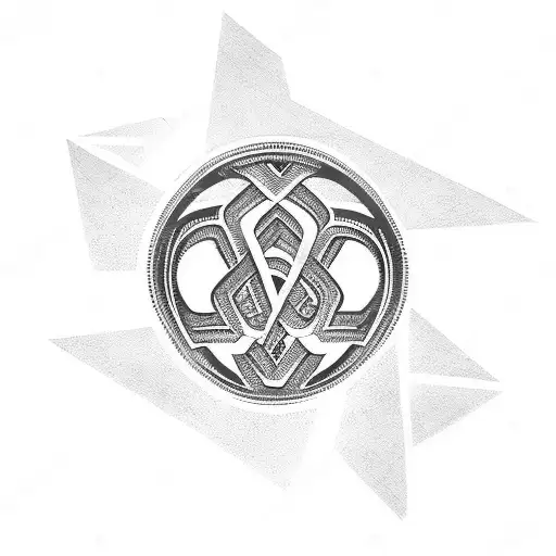slavic rune tattoo design idea