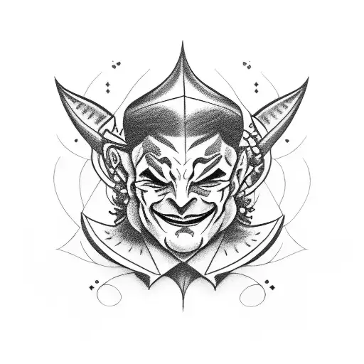 jester  tattoo design idea