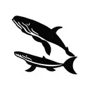  whale wounded by harpoon tattoo design idea