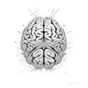 brain neuron tattoo design idea