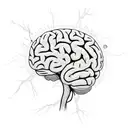 brain neuron tattoo design idea