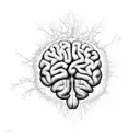 brain neuron tattoo design idea