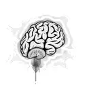 brain neuron tattoo design idea