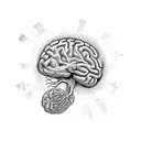 brain neuron tattoo design idea