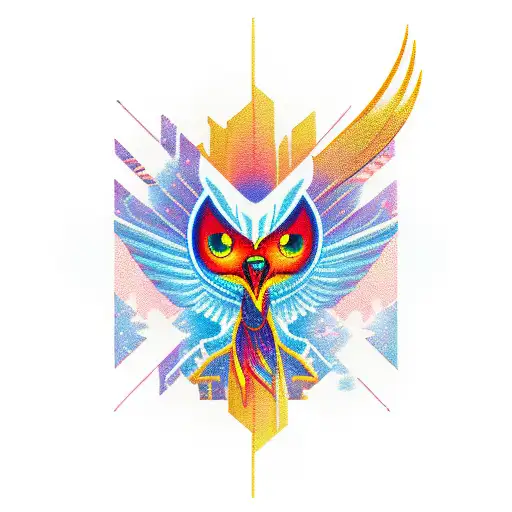phoenix on Golden Gate Bridge tattoo design idea