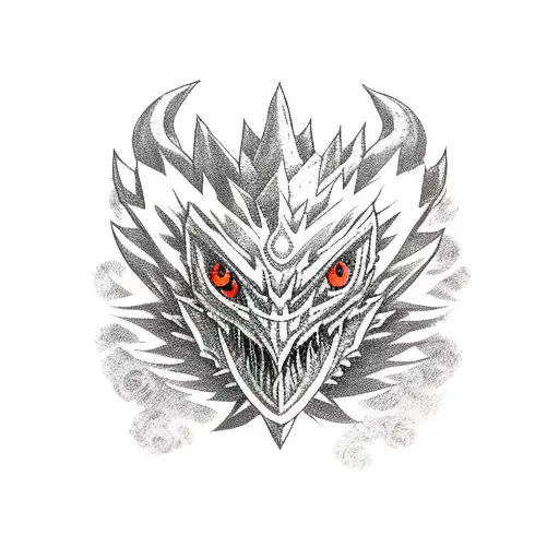 monster hunter franchise, nargacuga tattoo design idea