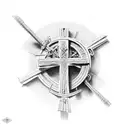 forgiveness cross tattoo design idea