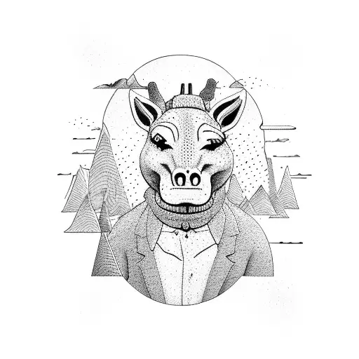 Bojack Horseman tattoo design idea