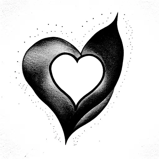Heart with Ginna Name inside  tattoo design idea