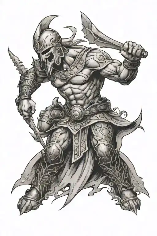 spartas enemy tattoo design idea