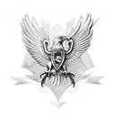 roman eagle tattoo design idea