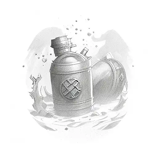 fortnite small shield potion tattoo design idea