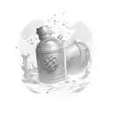 fortnite small shield potion tattoo design idea