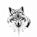coyote woman  tattoo design idea