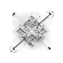 A puzzle piece composed of musical symbols representing unity and trust tattoo design idea