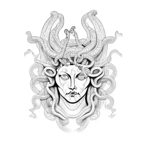  medusa tattoo design idea