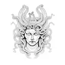  medusa tattoo design idea