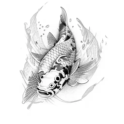 Koi Fish tattoo design idea