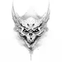 black metal tattoo design idea