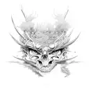 black metal tattoo design idea