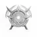 Elden Ring rune tattoo design idea