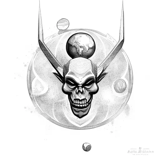 Atlas god tattoo design idea