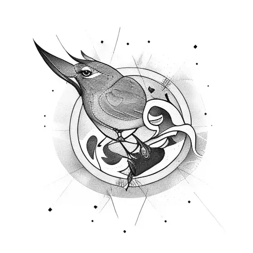 canary tattoo design idea