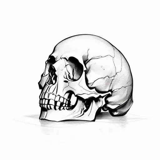 Skull tattoo design idea