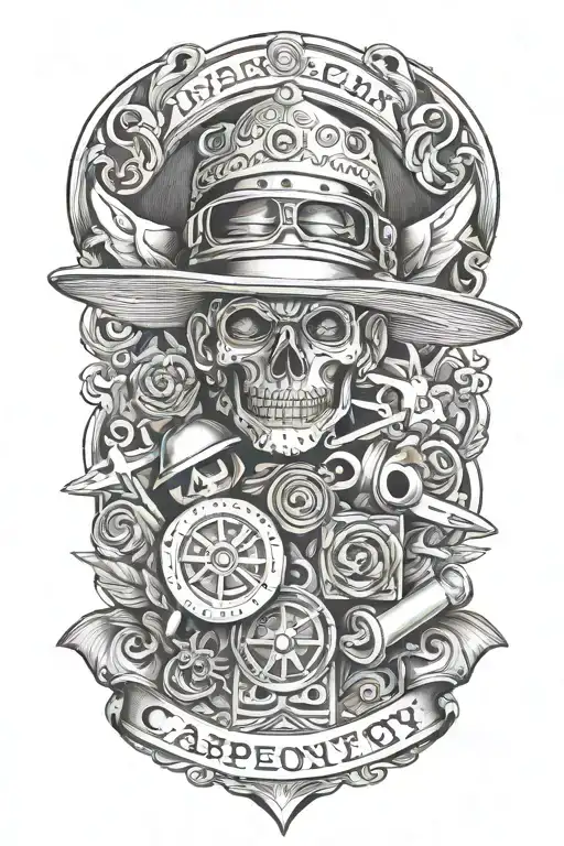 Carpentry Supplies tattoo design idea
